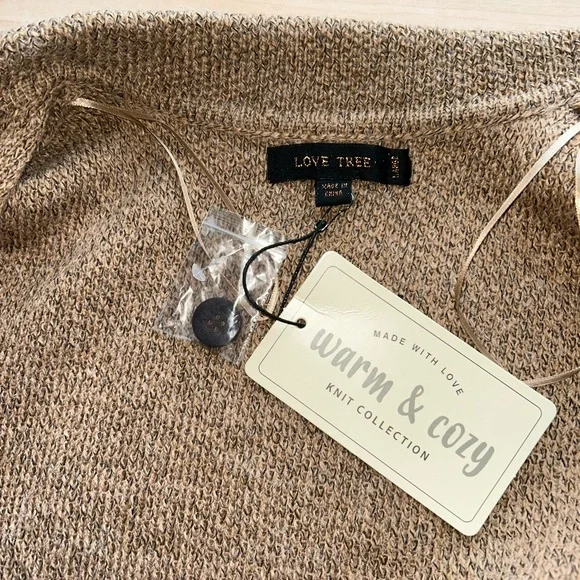 Love Tree knit sweater vest New with tags L - Picture 6 of 8
